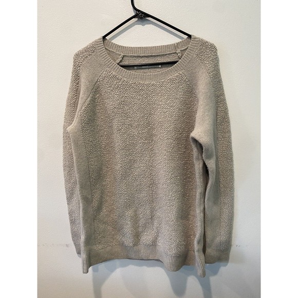 AllSaints Women's Beige Angora Cashmere Blend Sweater Size US 10 - Picture 1 of 4